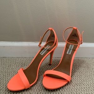Steve Madden Neon Orange Heels